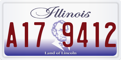 IL license plate A179412