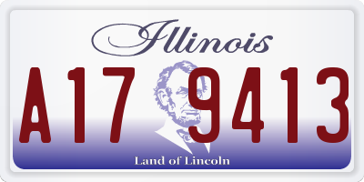IL license plate A179413