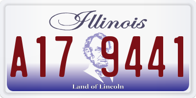 IL license plate A179441