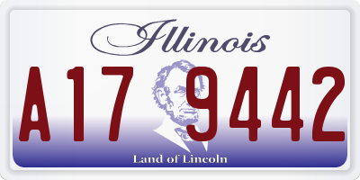 IL license plate A179442