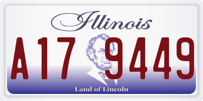 IL license plate A179449