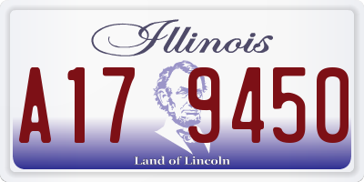 IL license plate A179450