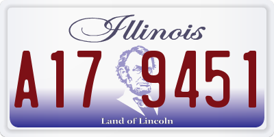 IL license plate A179451