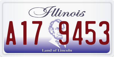 IL license plate A179453