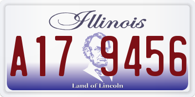 IL license plate A179456