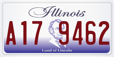 IL license plate A179462