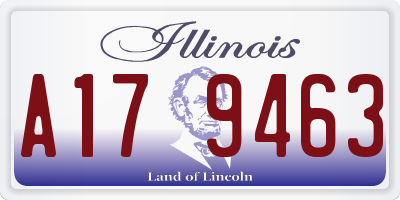 IL license plate A179463