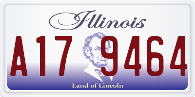 IL license plate A179464