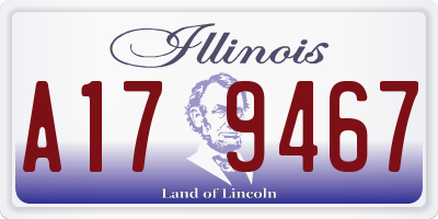 IL license plate A179467
