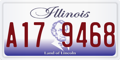 IL license plate A179468