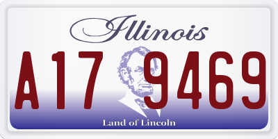 IL license plate A179469