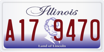 IL license plate A179470