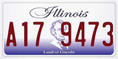 IL license plate A179473