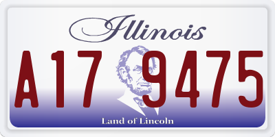 IL license plate A179475