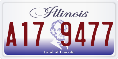 IL license plate A179477