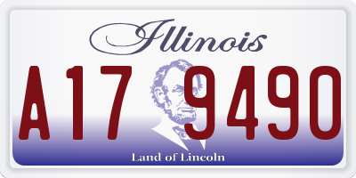 IL license plate A179490
