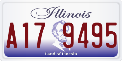IL license plate A179495