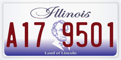 IL license plate A179501
