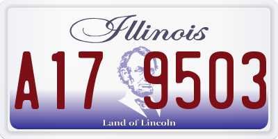IL license plate A179503