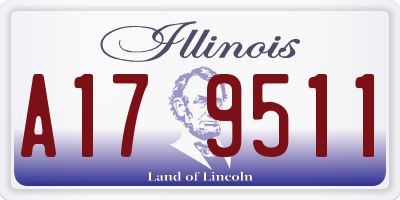 IL license plate A179511