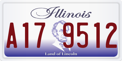 IL license plate A179512