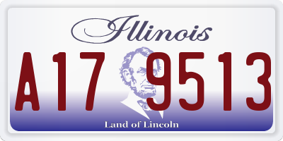 IL license plate A179513