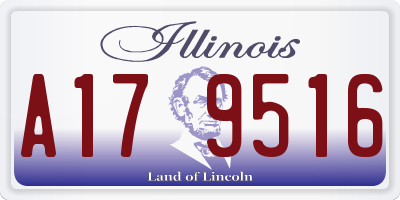 IL license plate A179516