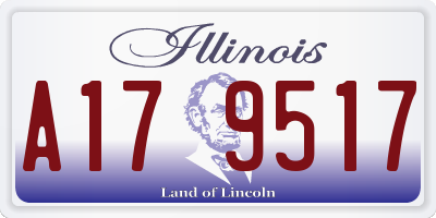 IL license plate A179517