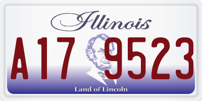 IL license plate A179523