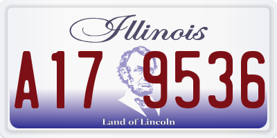 IL license plate A179536