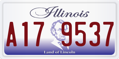 IL license plate A179537