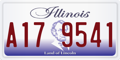 IL license plate A179541