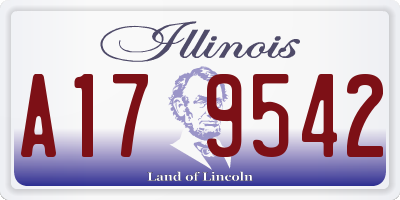 IL license plate A179542