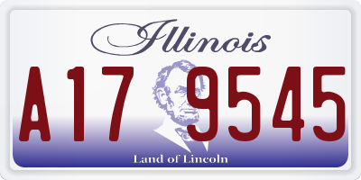 IL license plate A179545