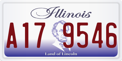 IL license plate A179546