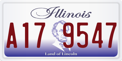IL license plate A179547