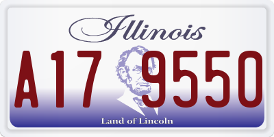 IL license plate A179550