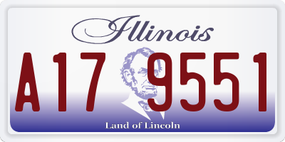 IL license plate A179551