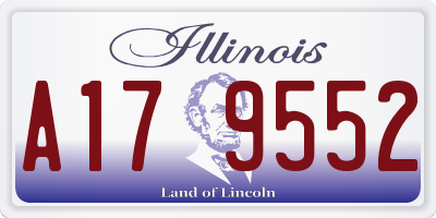 IL license plate A179552