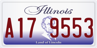 IL license plate A179553