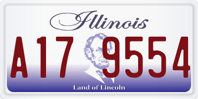IL license plate A179554