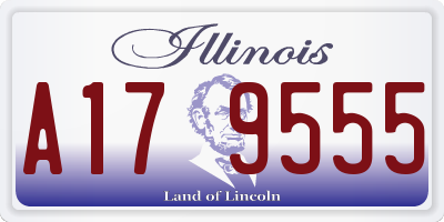 IL license plate A179555
