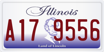 IL license plate A179556