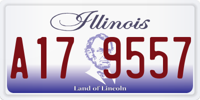IL license plate A179557