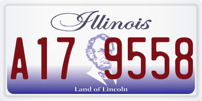 IL license plate A179558