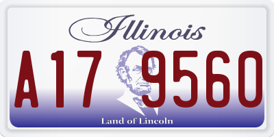 IL license plate A179560