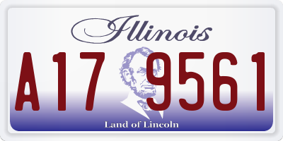 IL license plate A179561