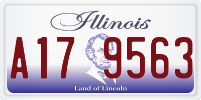 IL license plate A179563