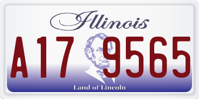 IL license plate A179565