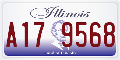 IL license plate A179568